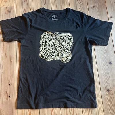 UNIQLO MoMA Yayoi Kusama Black Cotton T-Shirt L Collaboration Rare