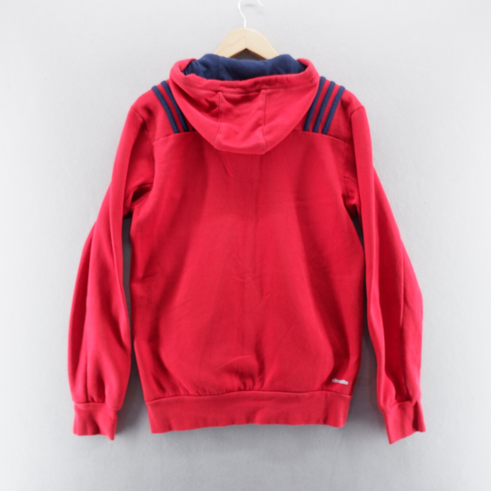 Adidas Munster Rugby Hoodie Small Red Blue Embroidered Logo Jacket eBay