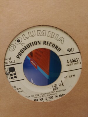 MITCH MILLER SONG FOR MR. & MRS. MCADAM 7'' VINYL 45RPM RARE OOP VERY GOOD