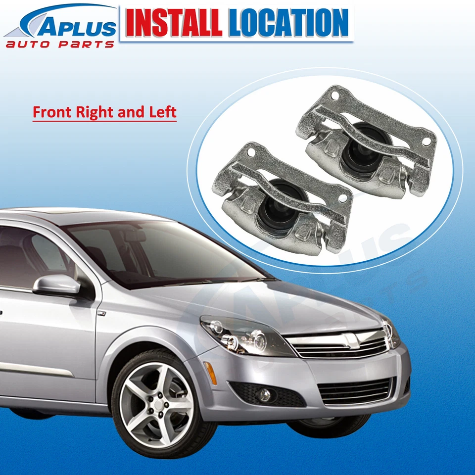 Par de 2 pinças de freio a disco com suporte para Chrysler Dodge Ram C/V Volkswagen dianteiro - Imagem 2 de 4