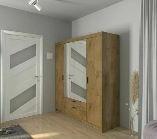 Garderobenschrank Weiß  Kleiderschränke