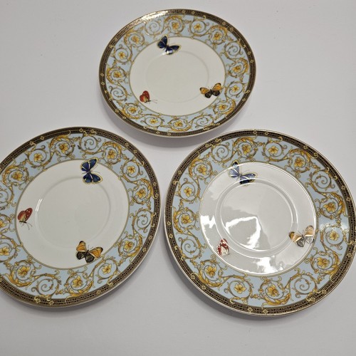 Grace Teaware Butterflies with Blue Ornament Fine Porcelain 14-piece Tea Set - Picture 16 of 20