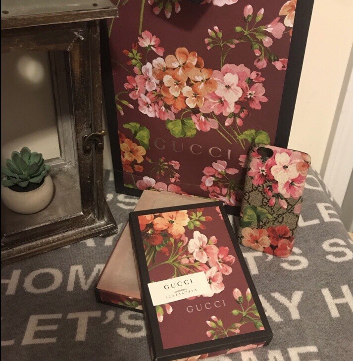 Purse Gg Blooms Card Case Gucci Blooms Card Case, Small Leather