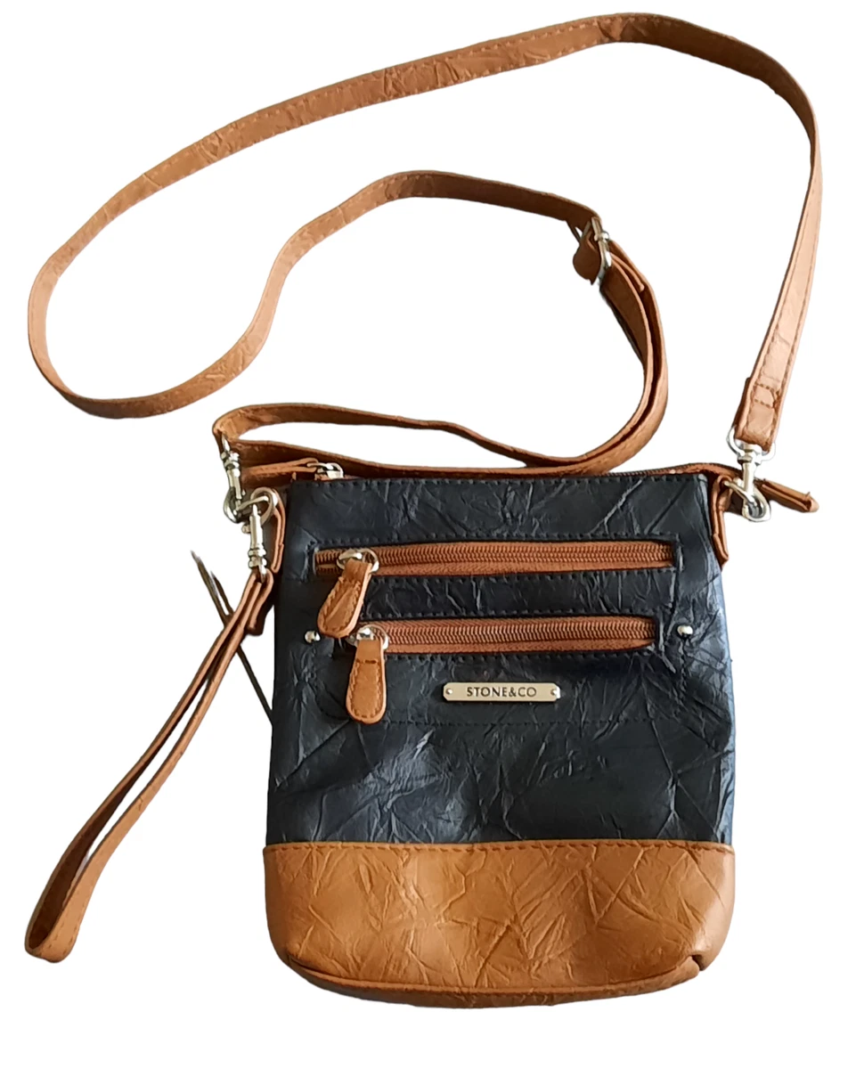 Two tone crossbody bag top