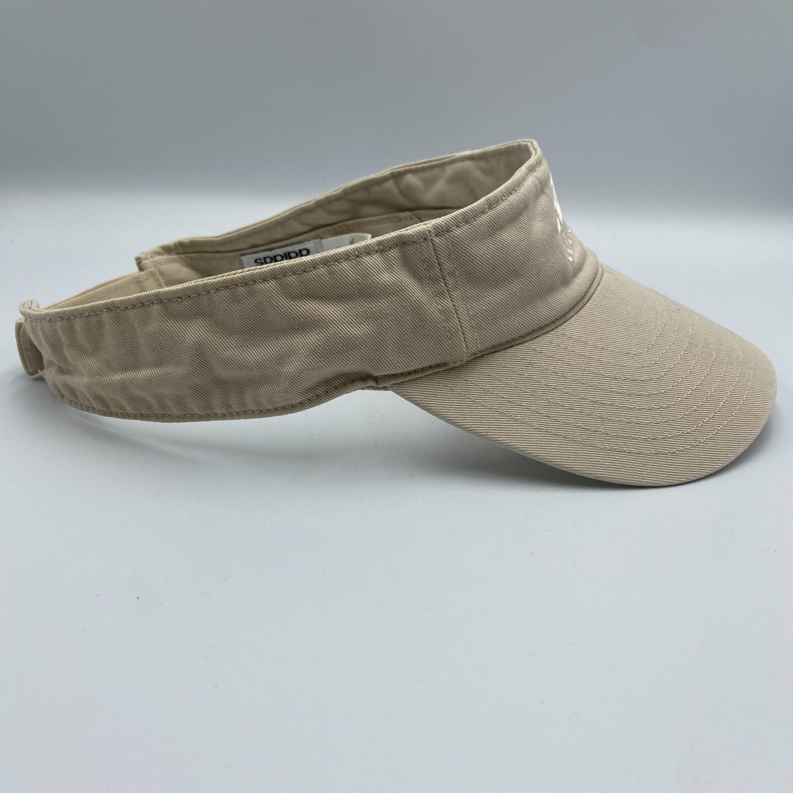 Adidas Adjustable Visor Hat Cap Beige - image 4