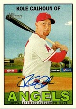 2016 Topps Heritage KOLE CALHOUN Anaheim Angels AUTO MINT