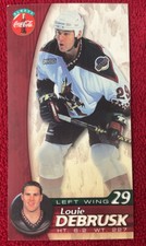 Vintage Louie DeBrusk Phoenix Coyotes NHL Hockey Sports Trading Insert Card