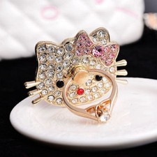 Universal 360 Rotating Finger Ring Stand Holder For iPhone - CRYSTAL KITTY CAT