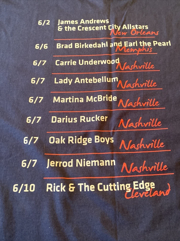 Camiseta Harley-Davidson Rock Rhythm & Blues 2011 azul marino Harley-Davidson grande Foto 4 de 4