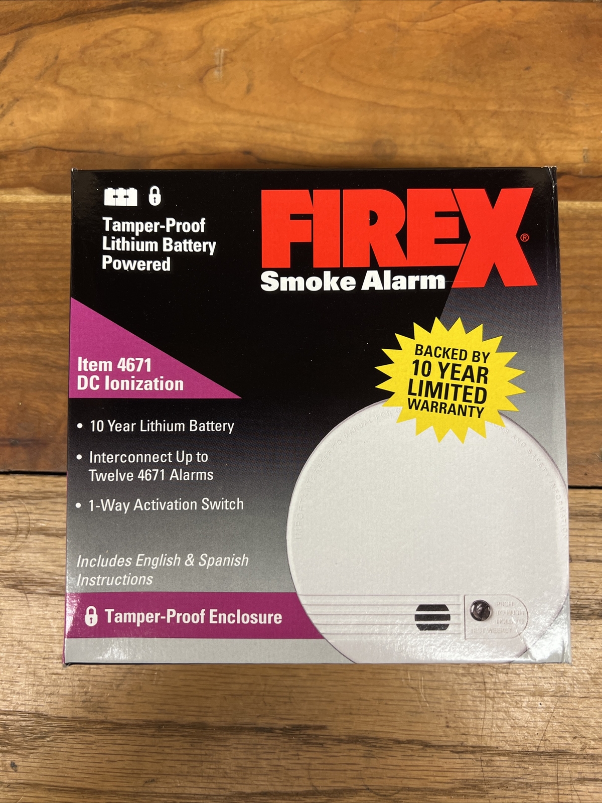 firex 4671 Tamper Proof Lithium Battery smoke detector Love Gorey
