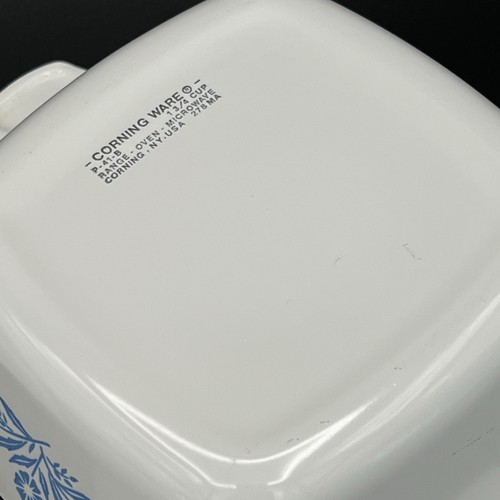 3 Vintage Corning Ware Kornblumenblau Zierliche Pfannen P-41-B Backen Aufbewahrung 1,75 C - Bild 14 von 15