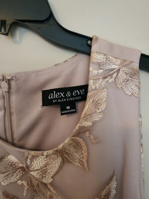 alex and eve evening dresses Alex & Eve Women's Embellished V-Neck Sleeveless Gown