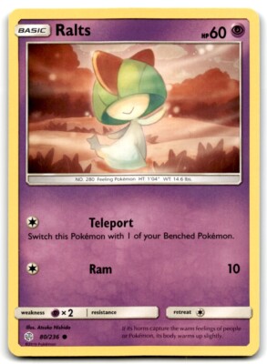 2019 Sun & Moon - Cosmic Eclipse Ralts b Basic/Common #80
