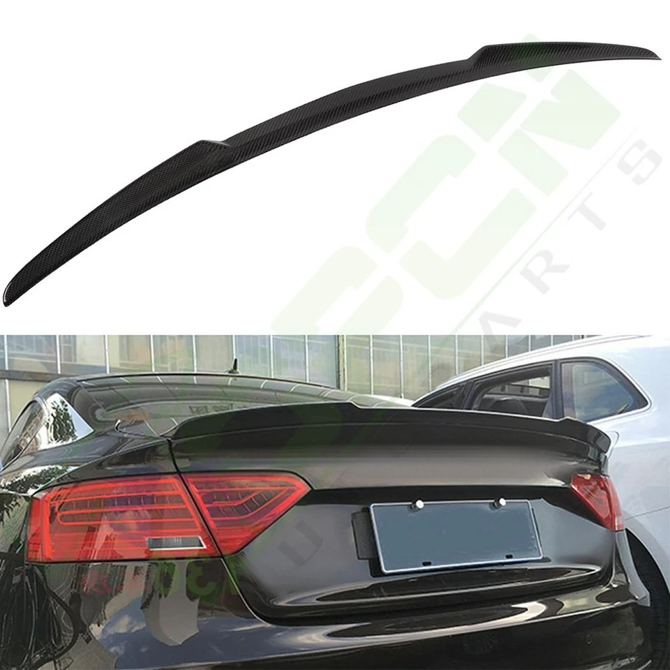 For Audi A5 Coupe 2010 2011 2012 2013-2016 Rear Trunk Lid Spoiler Boot Wing CF - Изображение 2 из 4