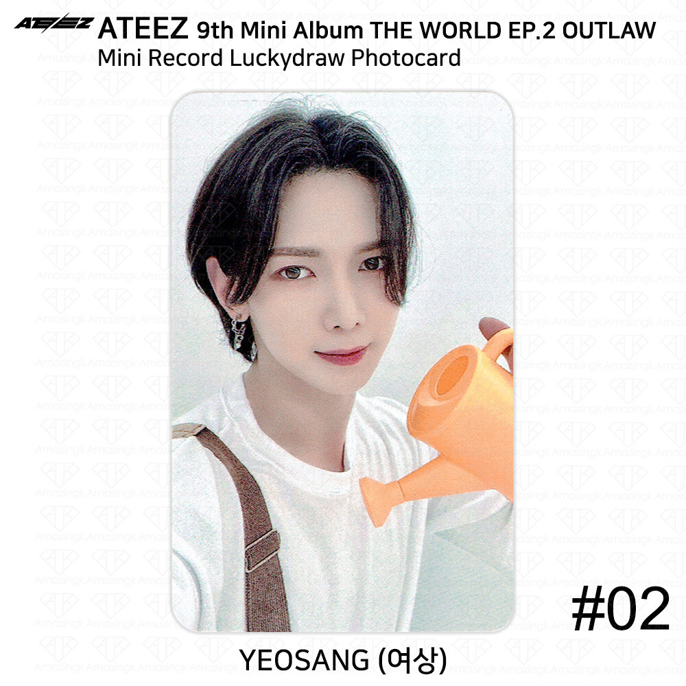 ATEEZ 9th Mini Album THE WORLD EP.2 OUTLAW Lucky Draw Photocard