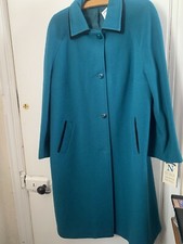 Ladies Nuage Dark Turquoise Coat New With Tags Size 20