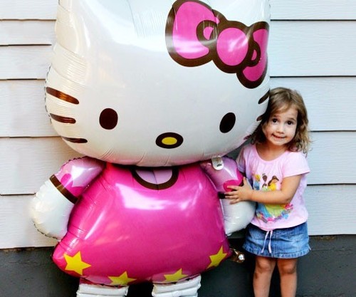 116x68cm 46x27in large size hello kitty foil balloon birthday