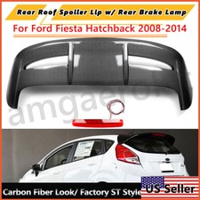 Carbon Look St Factory Style Rear Spoiler Wing For 2008-19 Ford Fiesta Hatchback