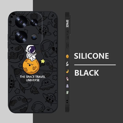 Astronaut Case Cover For Xiaomi Poco X6 F6 Redmi Note 13 12 Pro Shockproof TPU