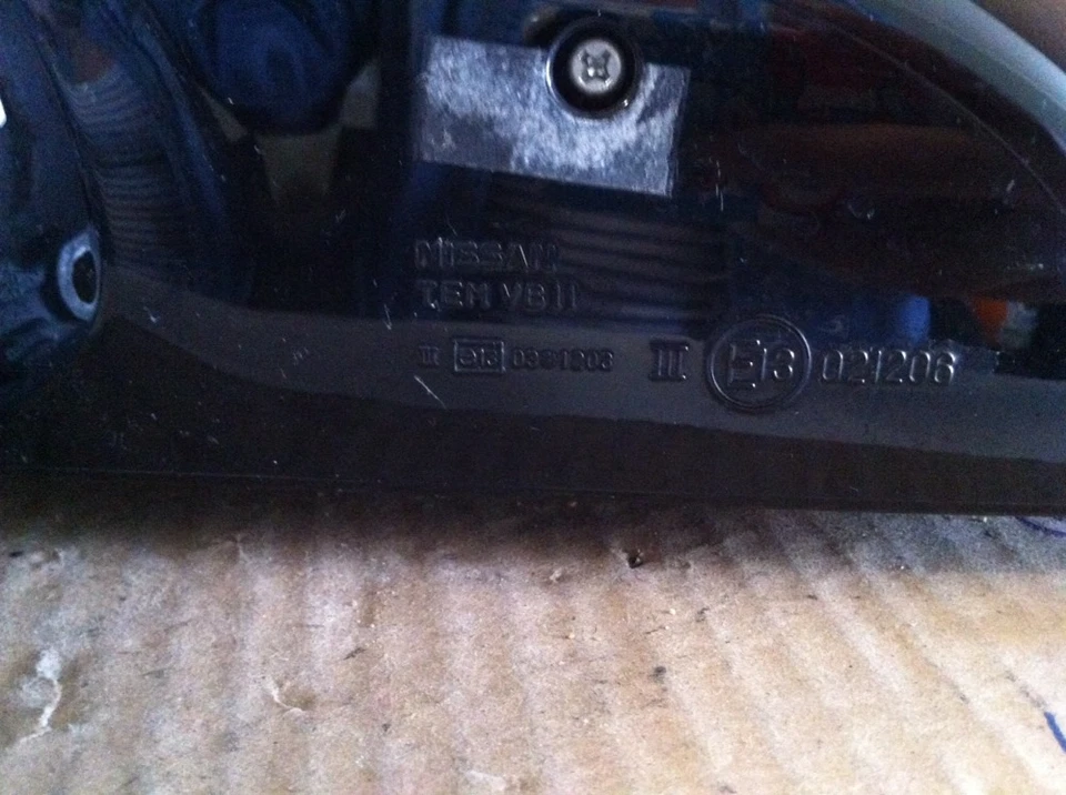 Espejo retrovisor lateral izquierdo Nissan Versa 2008 2009 2010 2011 2012 OEM #27 Foto 3 de 4