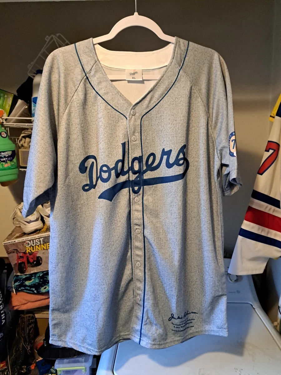 Los Angeles LA Dodgers Jackie Robinson 42 Jersey Men XL Giveaway Sealed