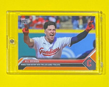 2023 MLB Topps Now Will Brennan Rookie ORANGE PARALLEL /5 SSP Guardians #81 RC