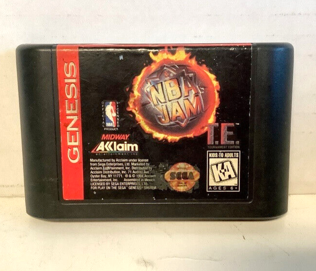 NBA JAM T.E. Tournament Edition Sega Genesis Cartridge ONLY Video