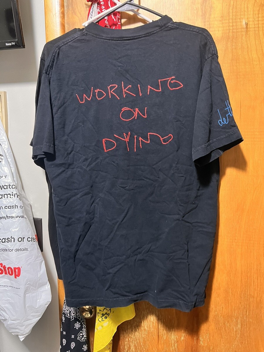 Working On Dying Size Large Tee Shirt Rare Bladee Y2K Filthy BNYX