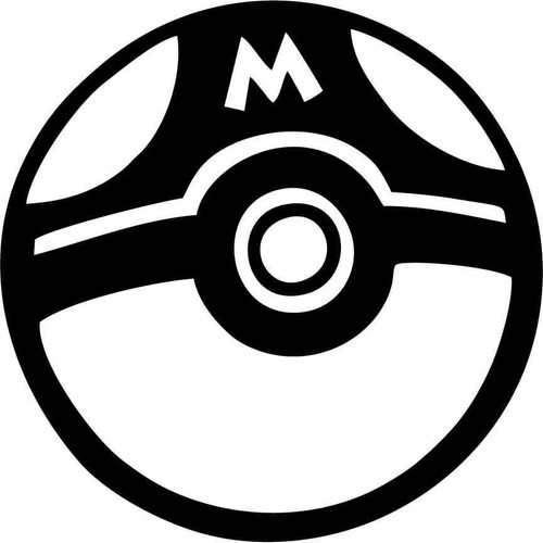 decal vinyl truck car sticker - pokemon go masterball