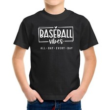 Game Day Vibes Toddler Kids Youth T-shirt Baseball Game Day Vibes Shirt Gift Tee