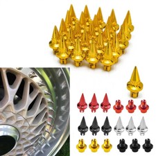 25pcs Spikes Wheel Rivets Wheel Rims Cap Lip Screw Bolt Tires Nuts Car Styling