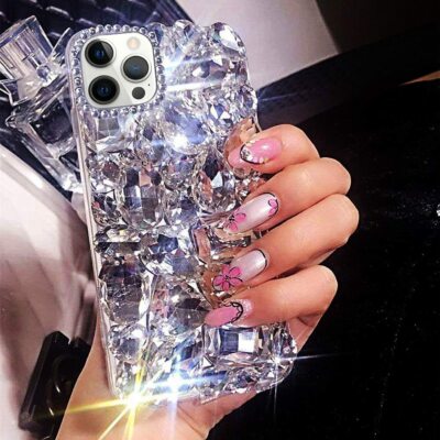 For Samsung Galaxy S22 S21 S20 S10 Note20 Luxury Rhinestone Bling Diamond Case