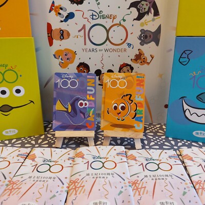 Karten Spaß Disney 100 Freudige Findung Nemo 2 Karten Konvolut - Kostenloser UK Versand