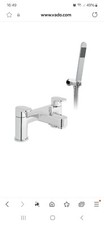 Vado Life Bath Mixer Lever Tap Chrome 2 Tap Hole Deck Mounted Lif-130+k-c/p
