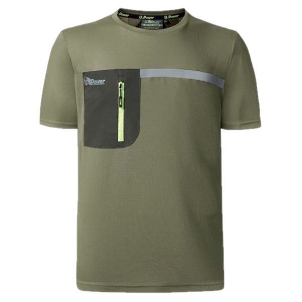 U-Power Maglietta T-Shirt Burnt Olive Taglia XXL Christal 8033546478806
