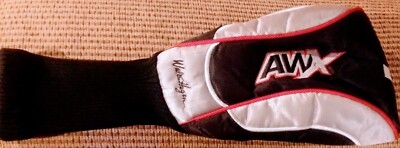 WALTER HOGAN AWX 1 DRIVER HEADCOVER - Black Red Golf Head Cover GREAT CONDITION