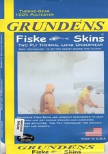 grundens fiske skins thermal long sleeve underwear top black size 2XL 50-52 new