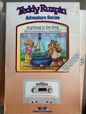 Worlds of Wonder: TEDDY RUXPIN - Anything in the Soup in box - Book and Tape-