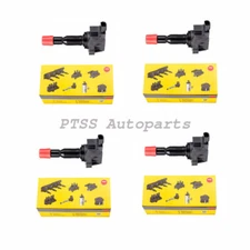 4 Set U5162 0520PWC003 OEM NGK Ignition Coils for 2007-2008 Honda Fit 1.5L