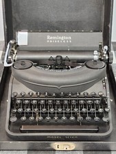Vg 1930'S Remington Rand Model 7 Noiseless Portable Typewriter Made In The USA thumbnail