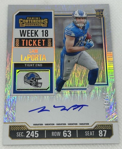 2023 Contenders Week 18 Ticket Sam LaPorta Variation Auto FOTL 1/18 RC #131 - Bild 2 von 12