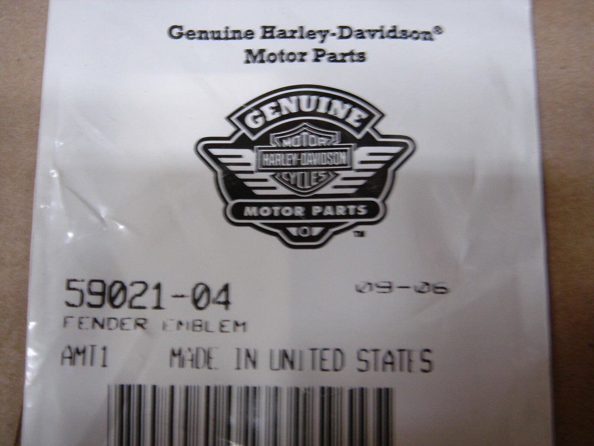 Harley Davidson Road King Rear Fender Emblem OEM 59021-04 Free