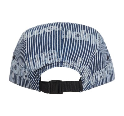 SUPREME DENIM CAMP CAP STRIPE OS (100% AUTHENTIC) BRAND NEW SS24