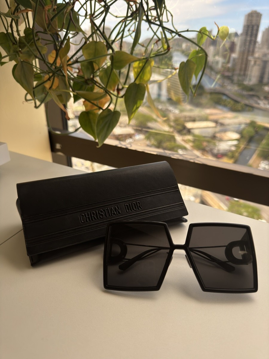 Christian Dior 30Montaigne Oversized Square Sunglasses Black 58mm Dior 30Montaigne Oversized Square Sunglasses Black Gold 807/2K main image 4