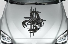 Aufkleber Auto Car Motorhaube Sternzeichen Skorpion Stachel Gift Route Karo 210