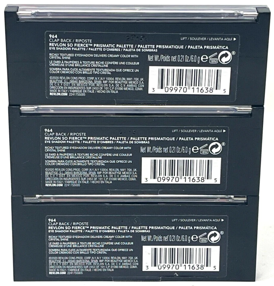 (3) Revlon So Fierce! Prismatic Palette Sealed 0.21 oz Each 964 - Clap Back - Image 3 of 3