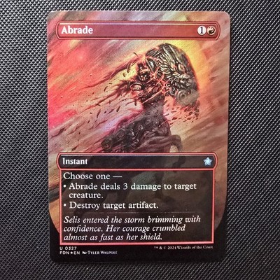 Abrade (Borderless) Foundations Foil