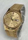 Vintage '85 Seiko SQ Ultra Thin Dress Watch Excellent Orig. Bracelet 6923-7009