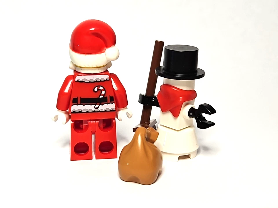 Lego Christmas Minifigure Lot Santa Claus Tree Presents Festive Holiday Snowman - Image 2 of 4