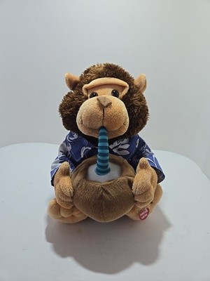 Cuddle Barn Plush Monkey Singing If You Like Pina Coladas Vacation Monty Works 